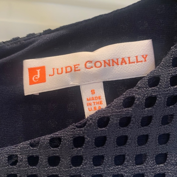 Rare Jude Connally Danielle Dress in Spring Lace Navy Sz S - Picture 7 of 8